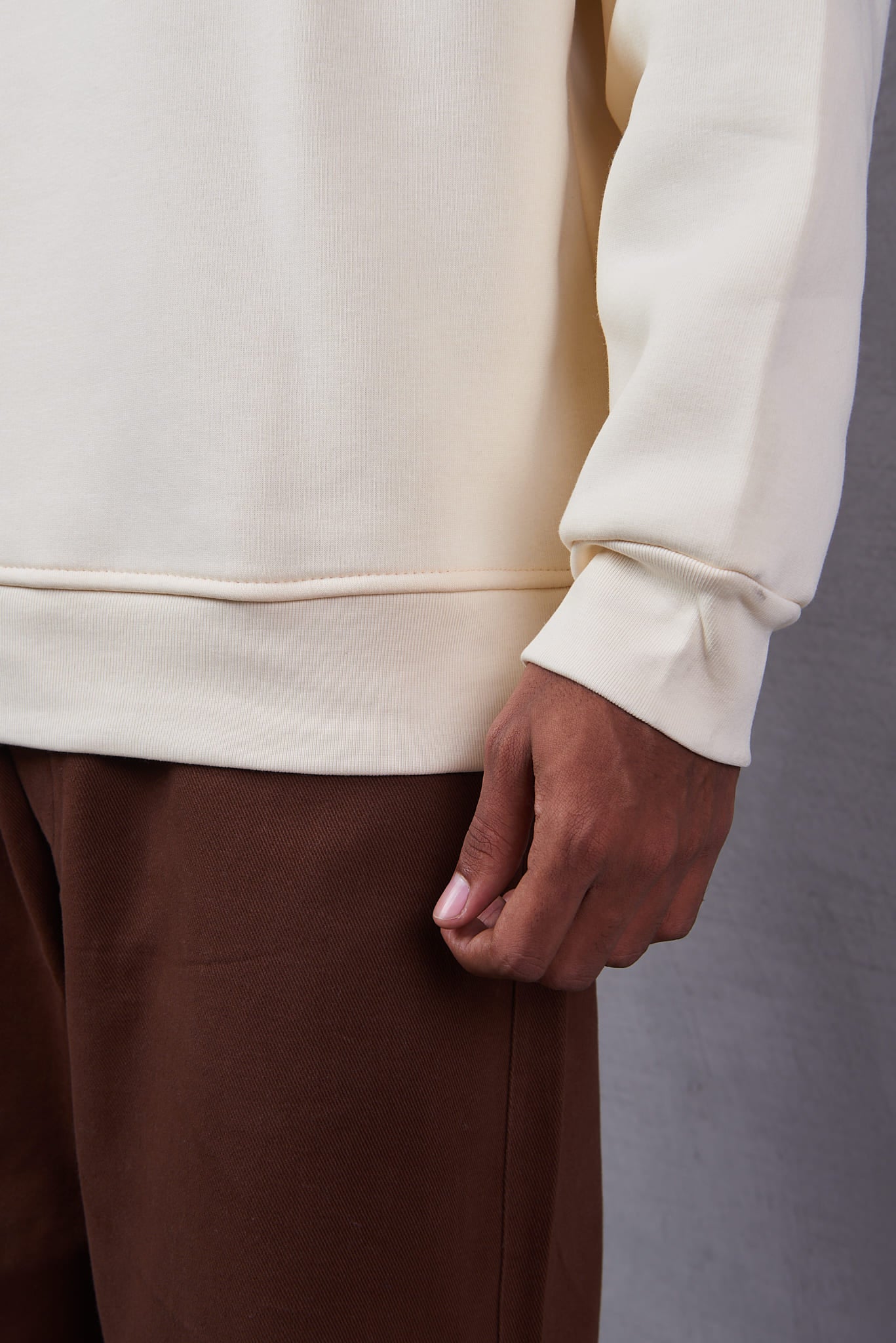 Men's Basic Crew Neck Oversized  Sweatshirt