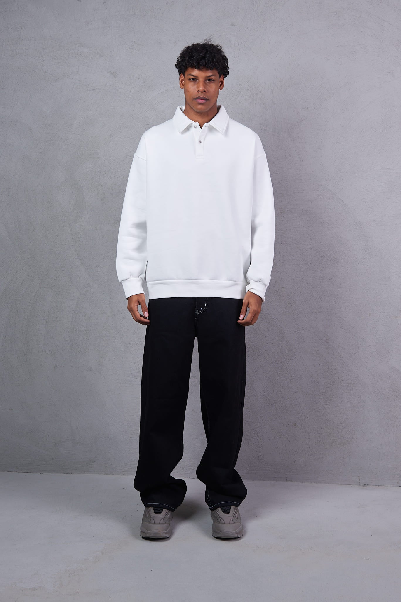 Fast and Bright White Sweatshirt
