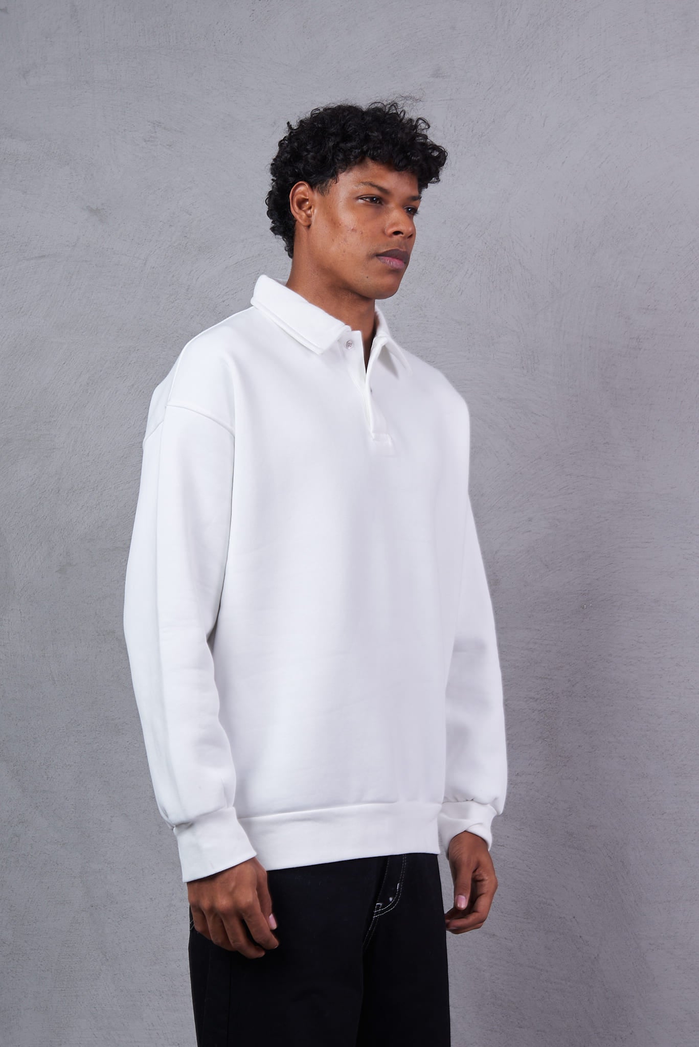 Fast and Bright White Sweatshirt