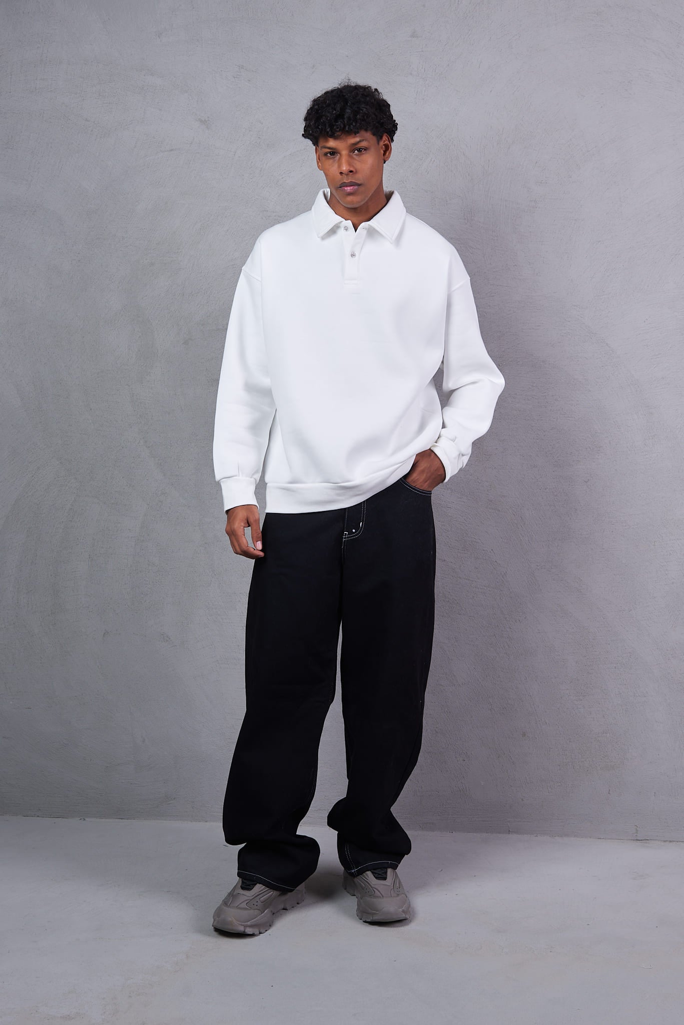Fast and Bright White Sweatshirt