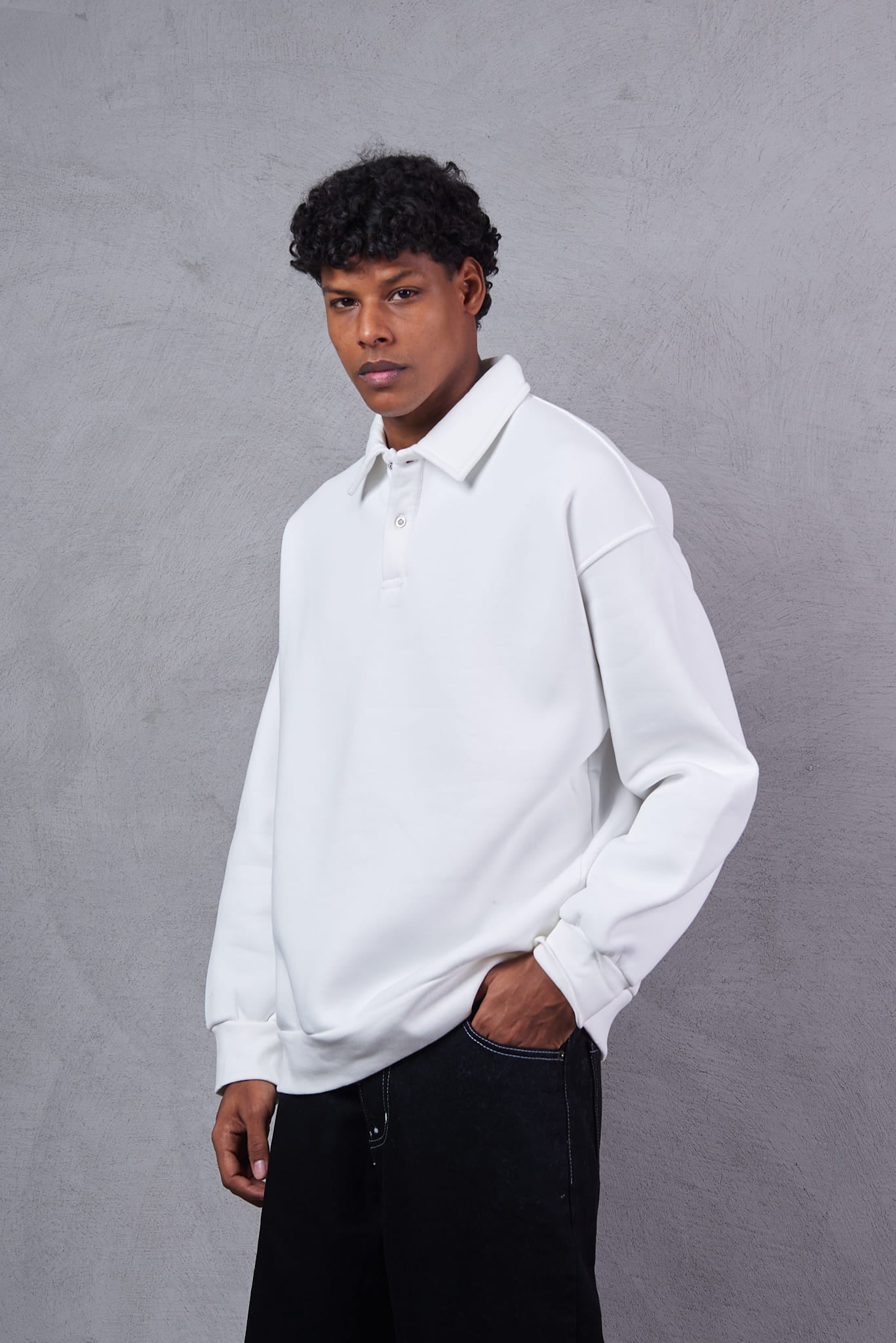 Fast and Bright White Sweatshirt