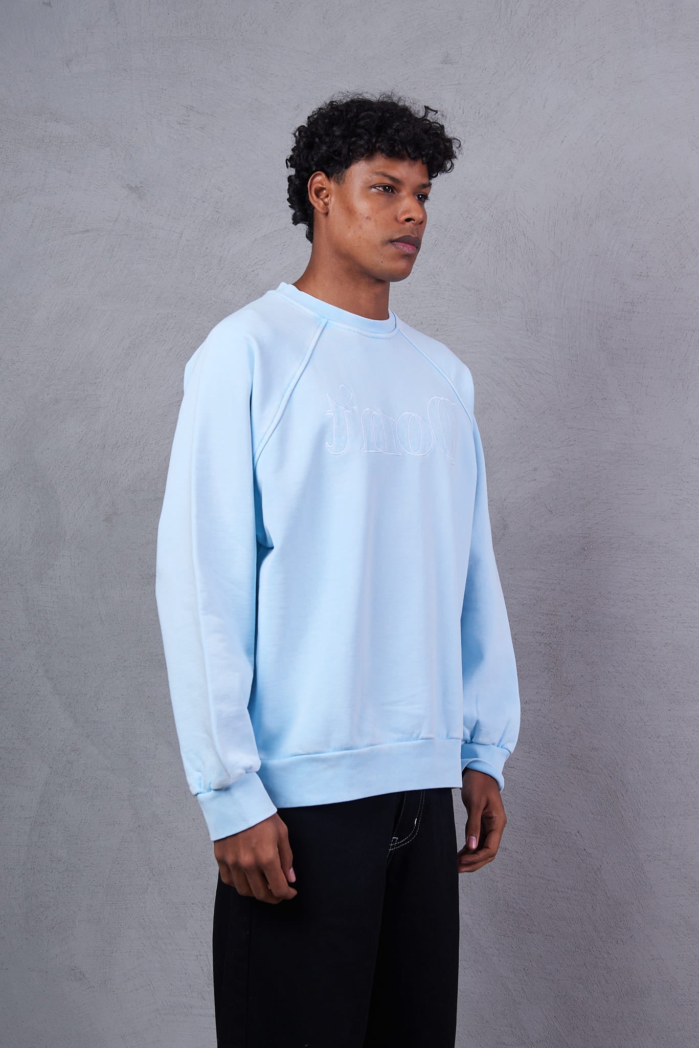Basic Crewneck Sweatshirt –white