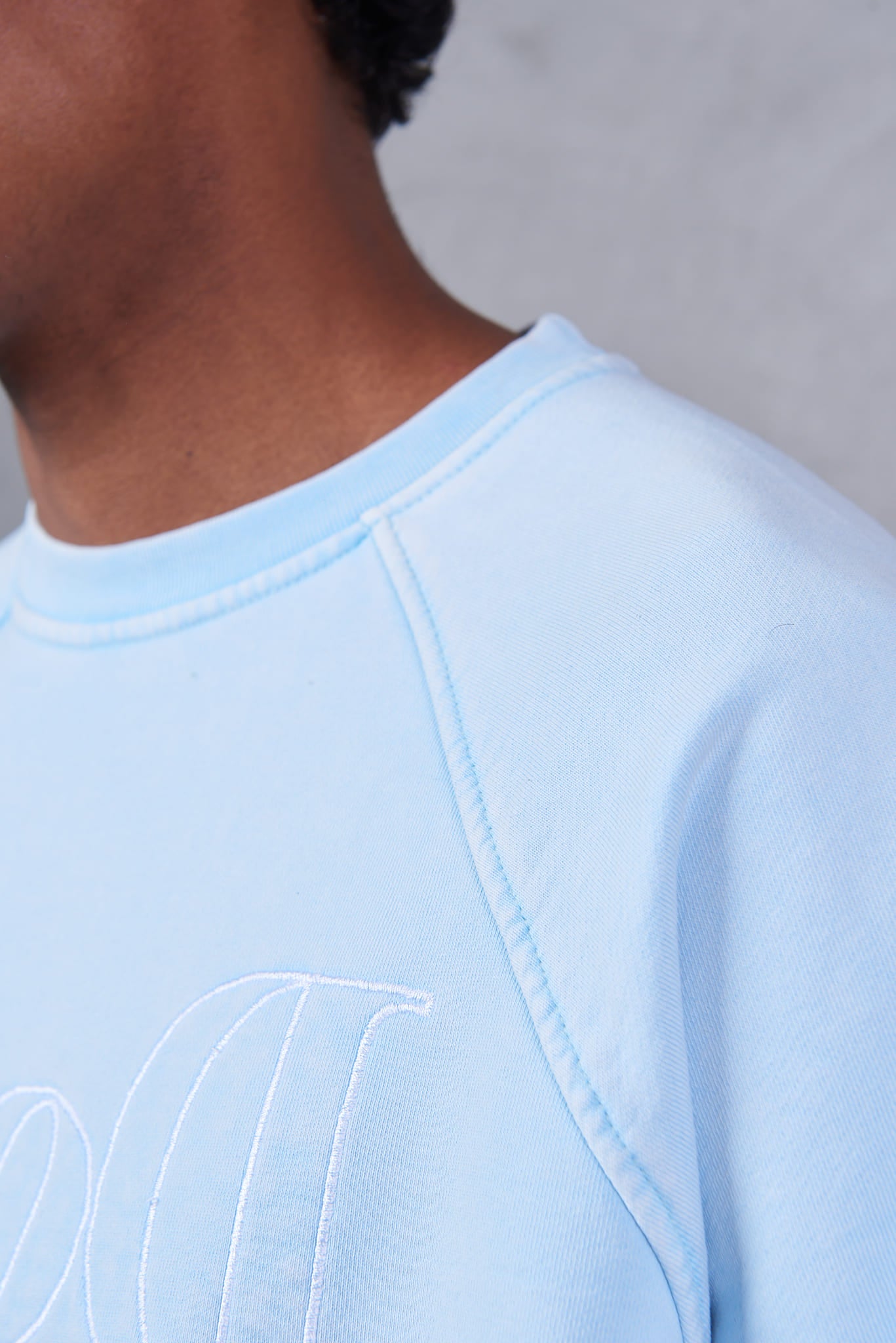 Basic Crewneck Sweatshirt –white