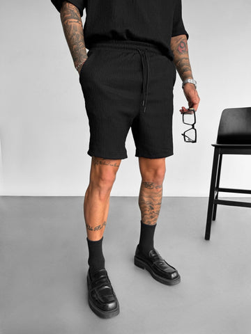 Oversize Crepe Shirt - Black