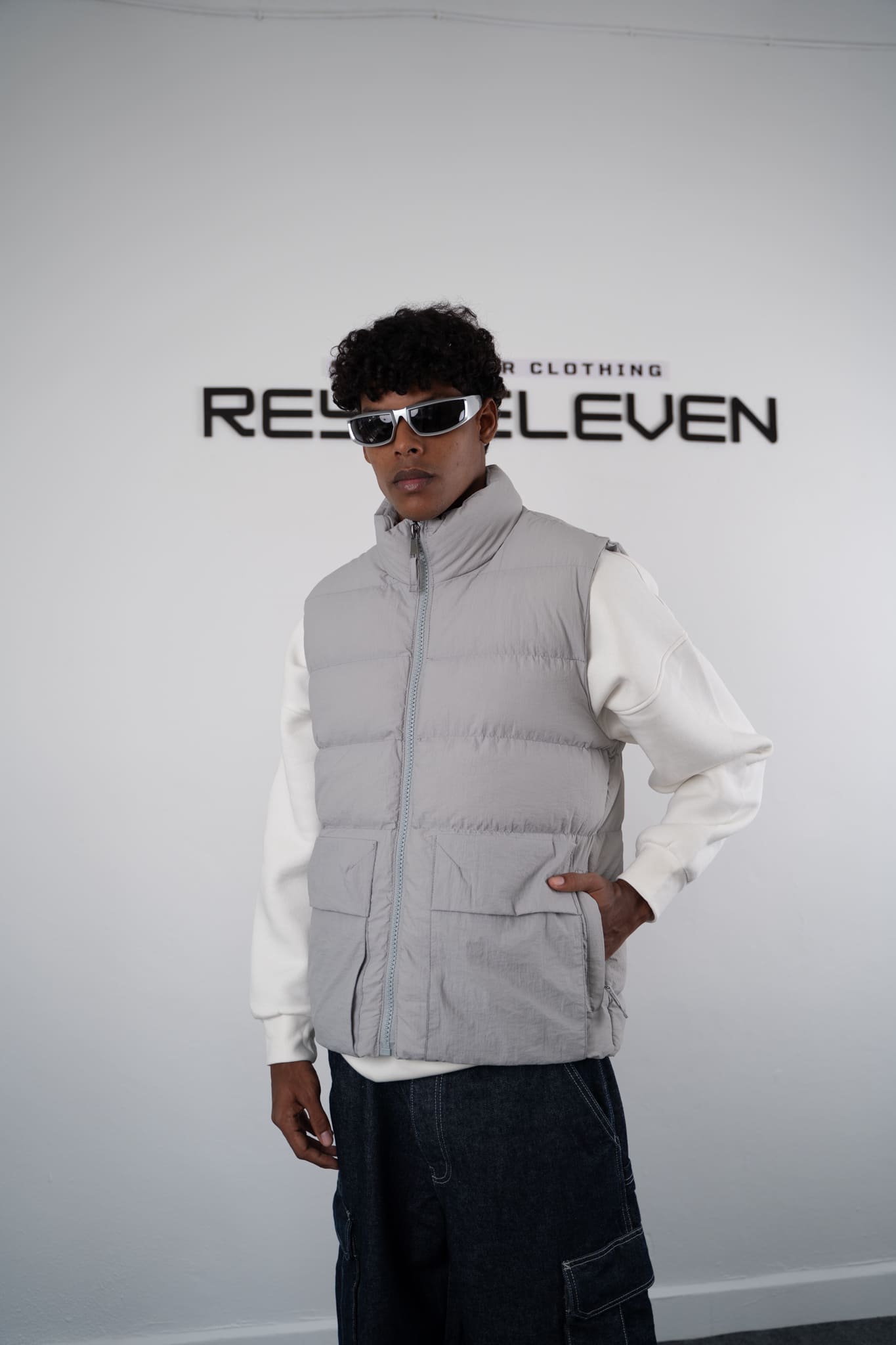 Men's Casual Stand Collar Down Vest