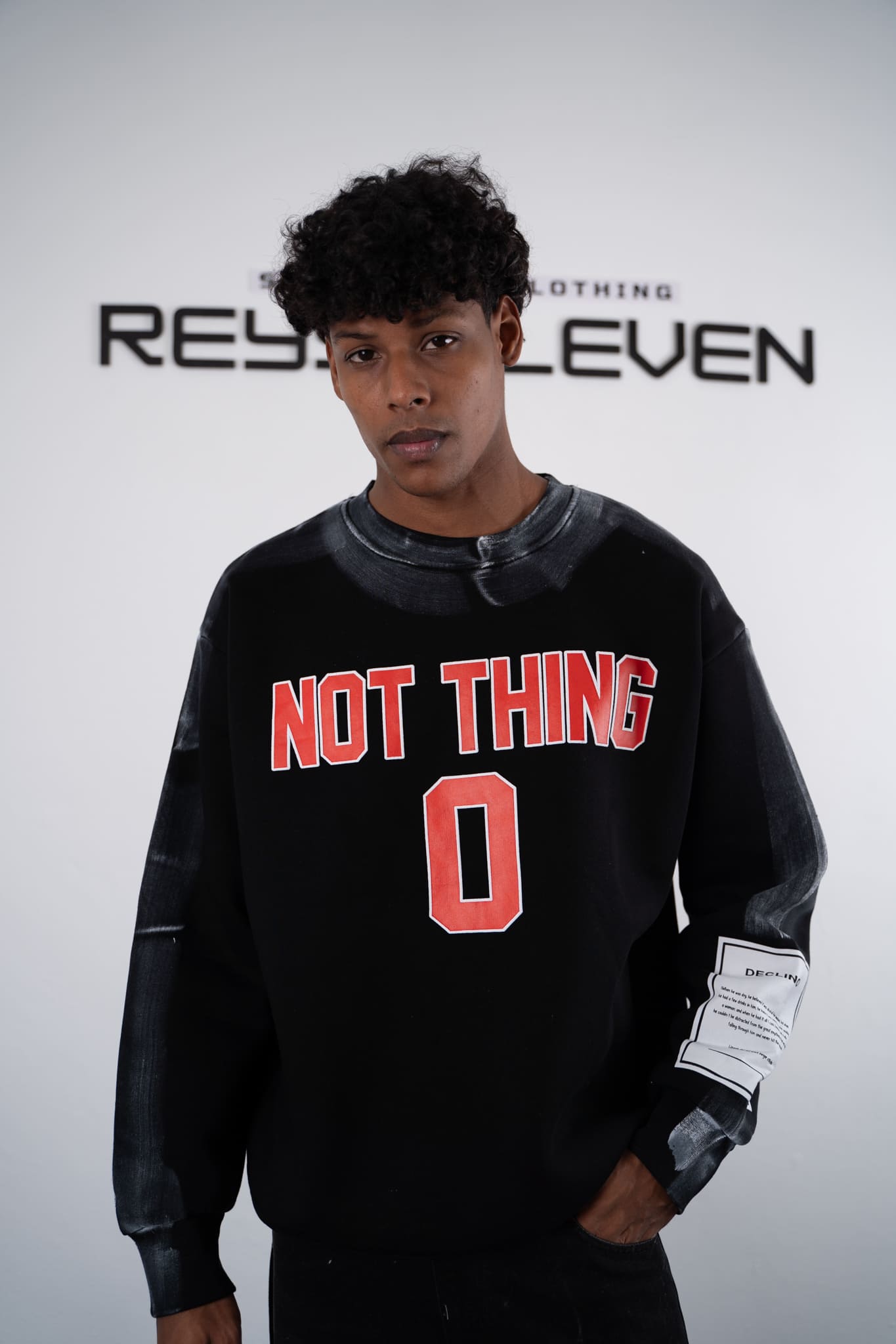 Oversized Graffiti Sweatshirt – Men
