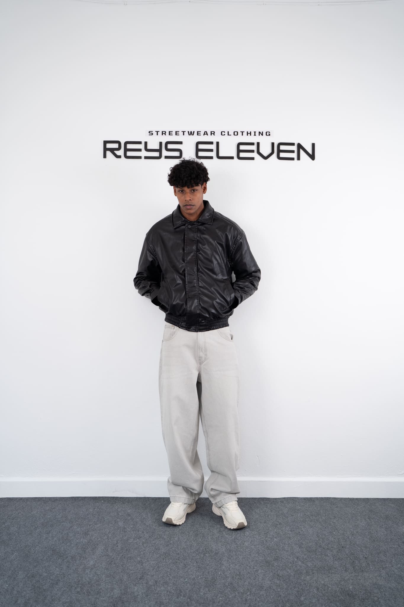 Oversized Leather Jacket — Men’s