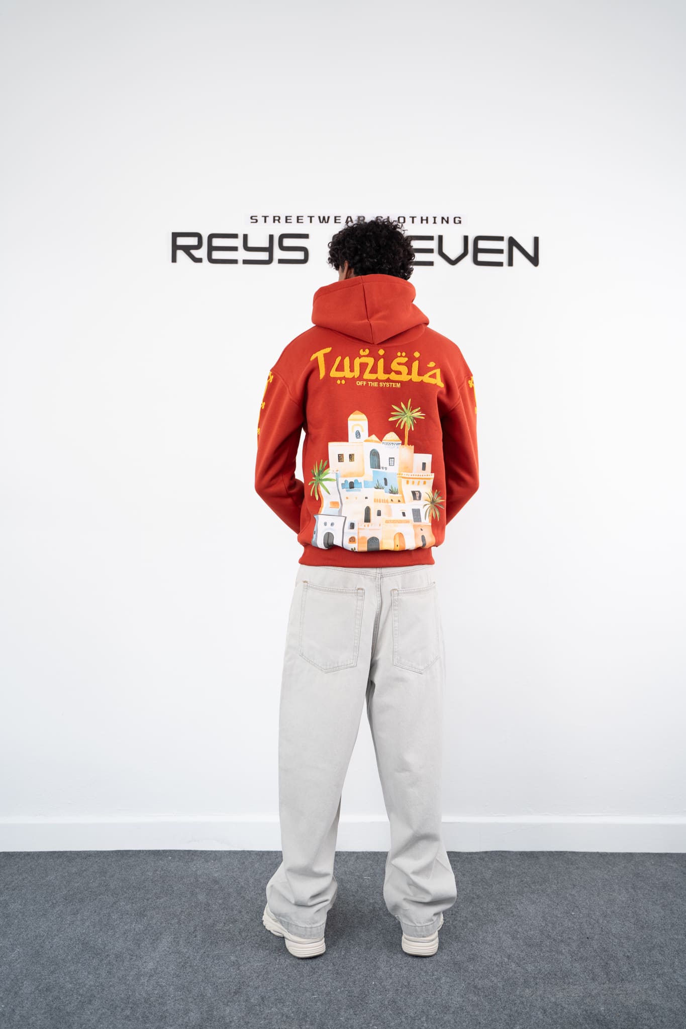 Street Graphic Red Hoodie