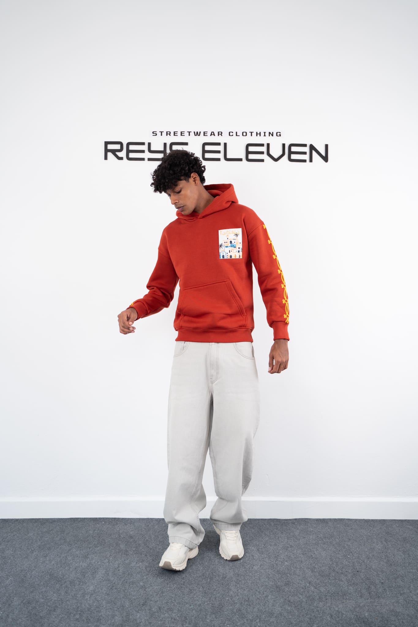 Street Graphic Red Hoodie