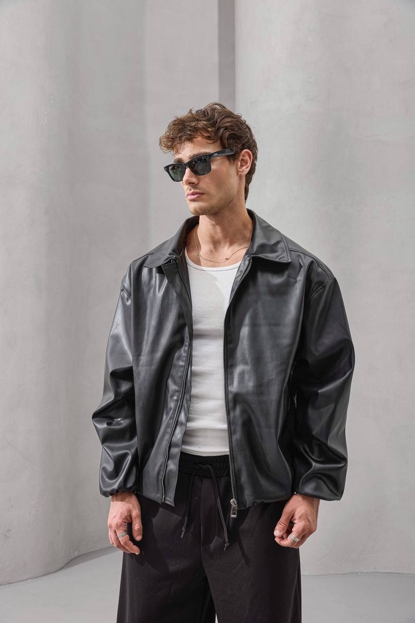 Modern Minimal Leather Jacket – Effortless Edge & Timeless Cool