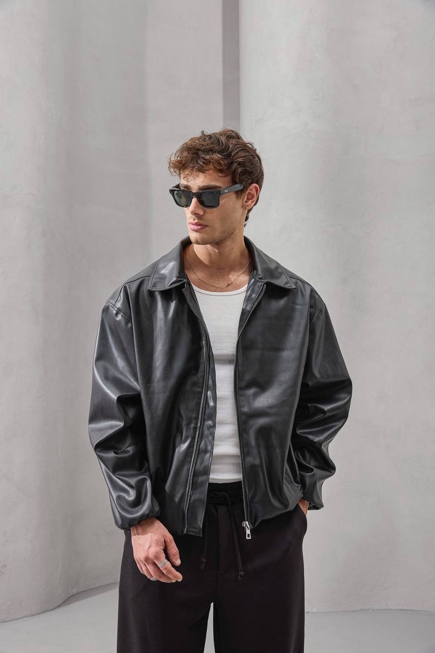 Modern Minimal Leather Jacket – Effortless Edge & Timeless Cool