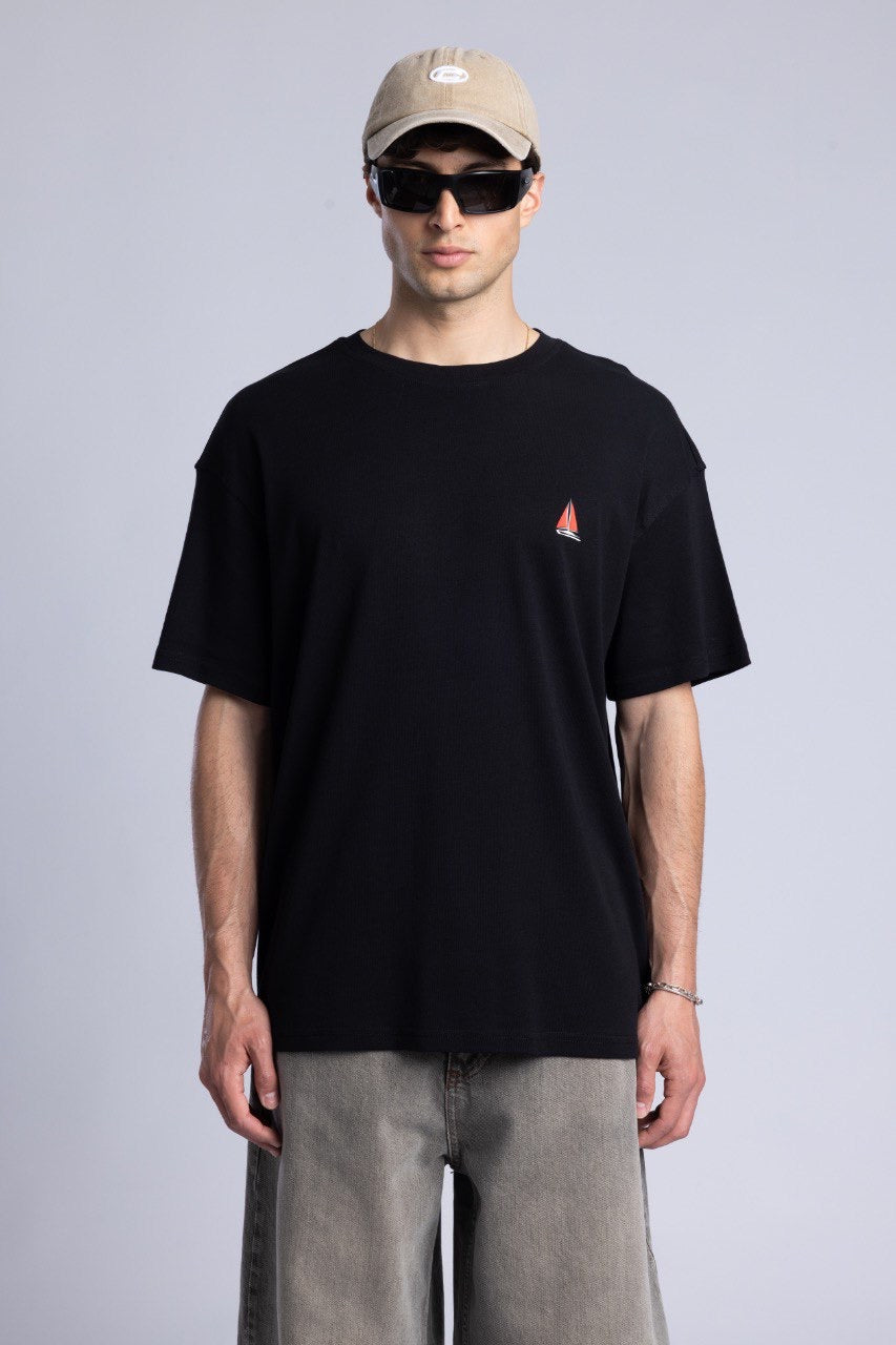 Casual Oversized Black T-Shirt