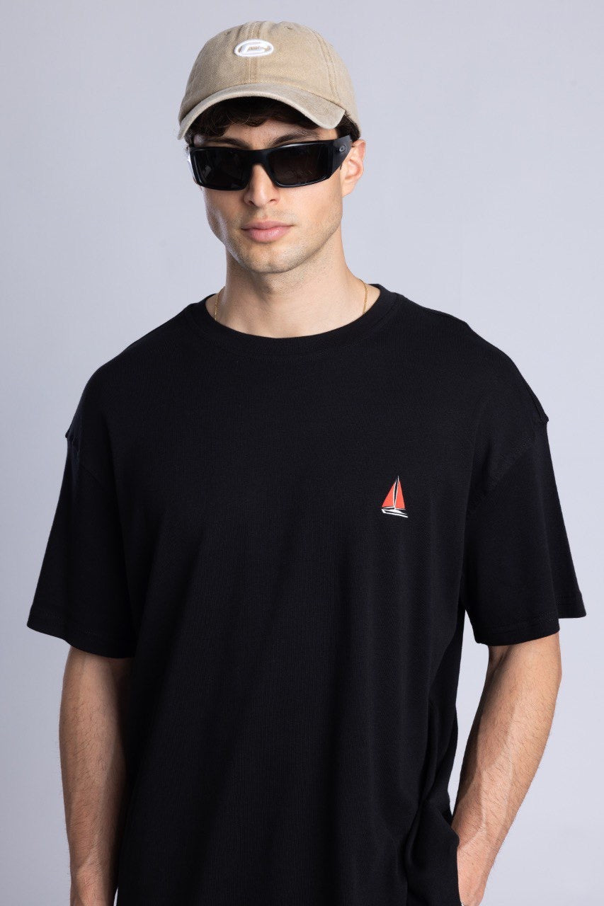 Casual Oversized Black T-Shirt