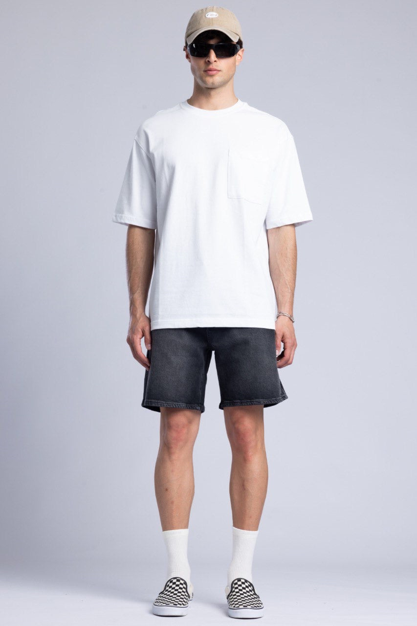 White Pocket T-Shirt for Men - Comfortable & Casual