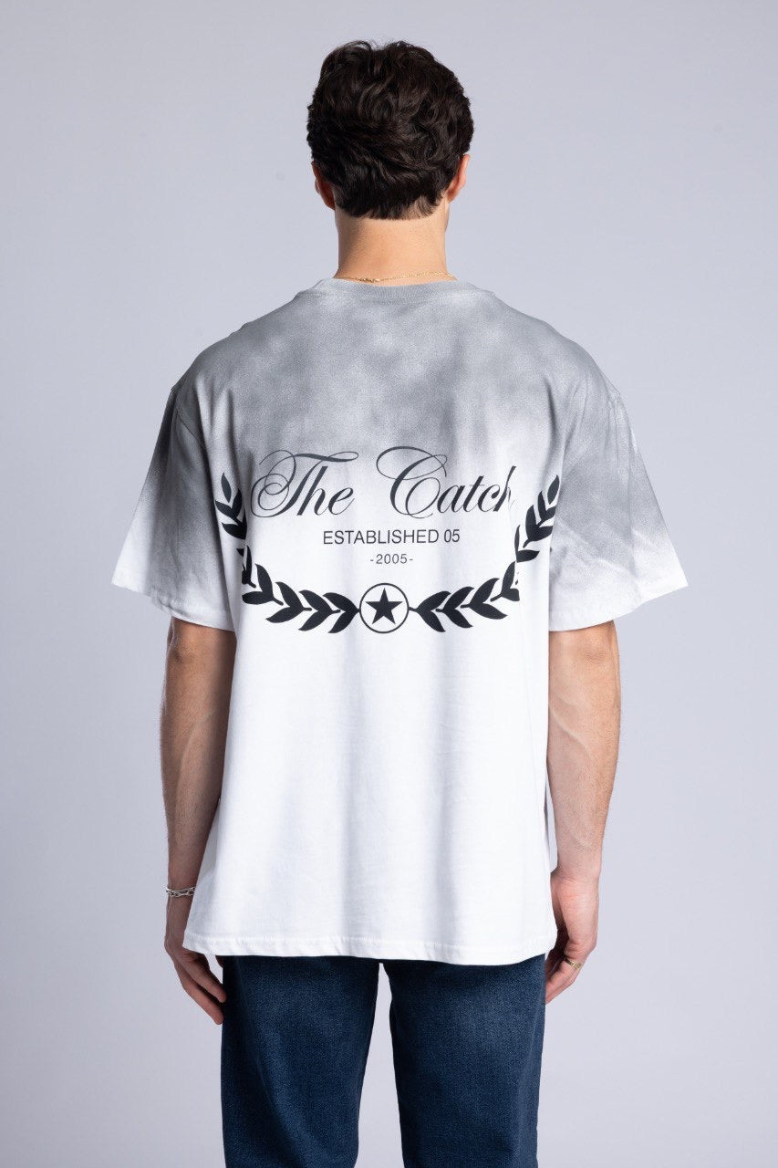 Black Ombre Tie-Dye Graphic T-Shirt for Men