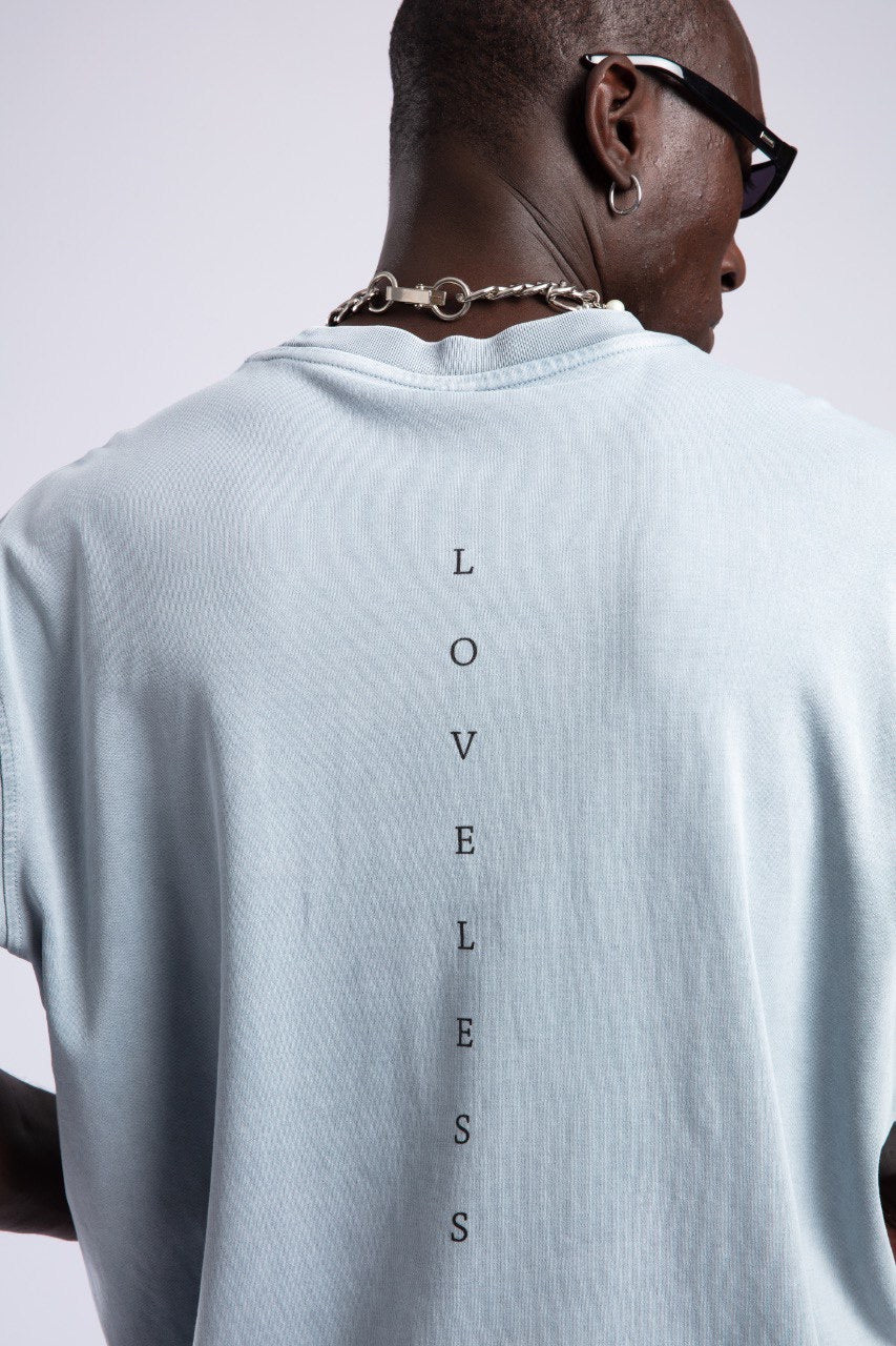 Men's Light Blue Classic T-Shirt with Short Sleeves