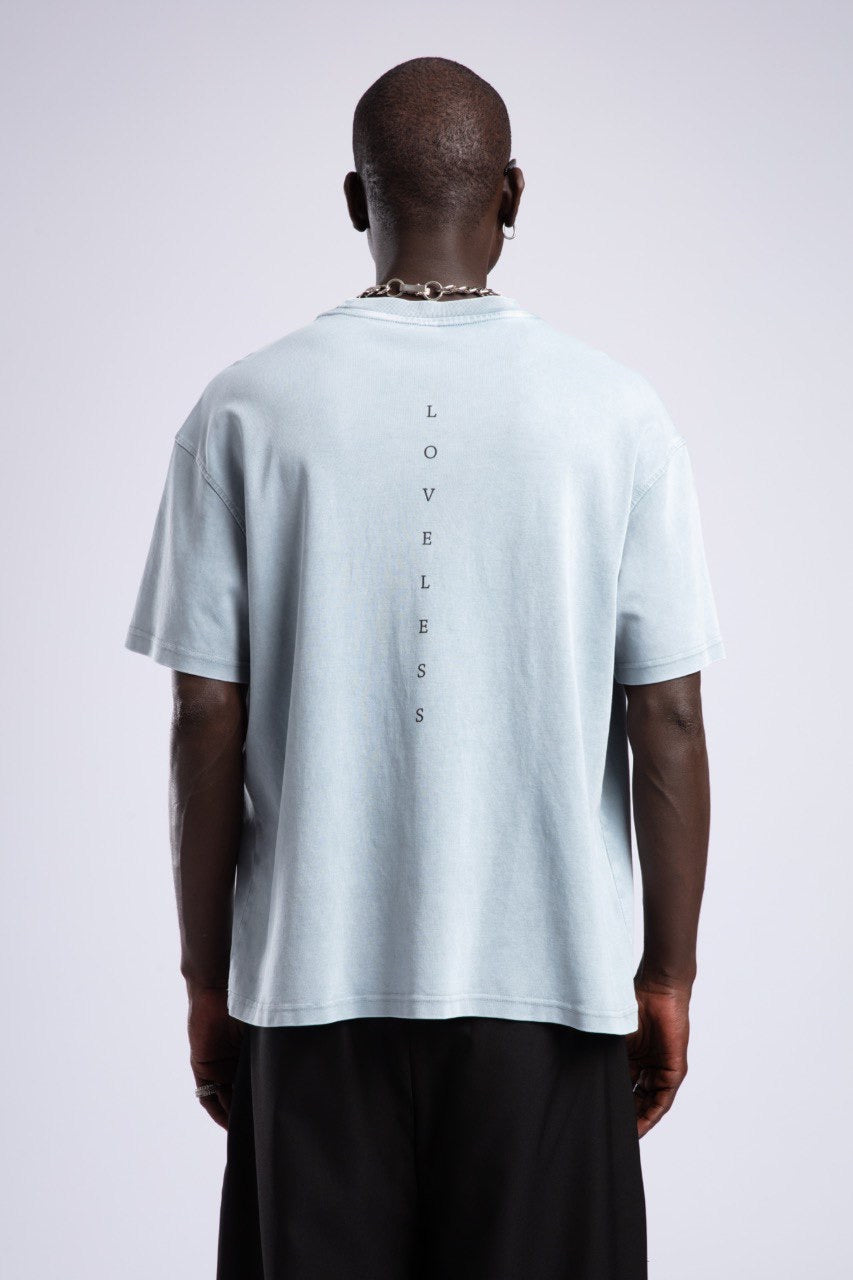Men's Light Blue Classic T-Shirt with Short Sleeves
