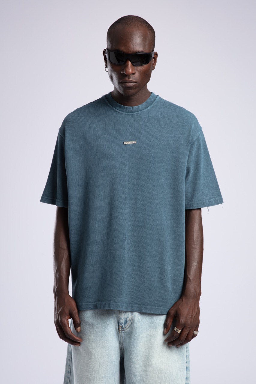 Washed Blue Oversized Tee