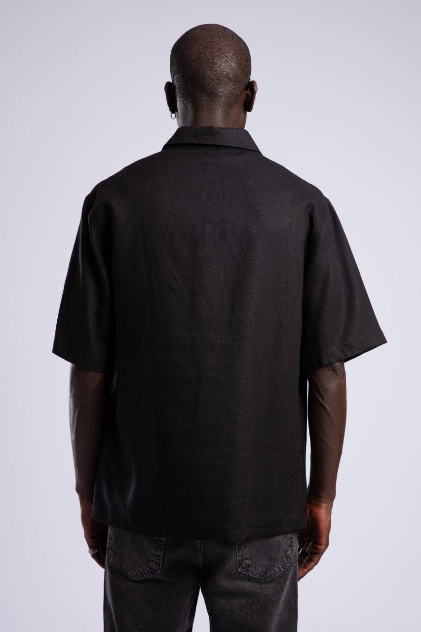Men's Black Short Sleeve Shirt