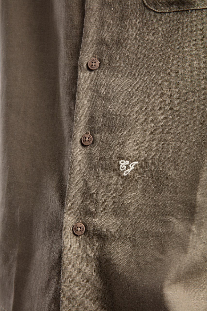 Men's Olive Short Sleeve Shirt