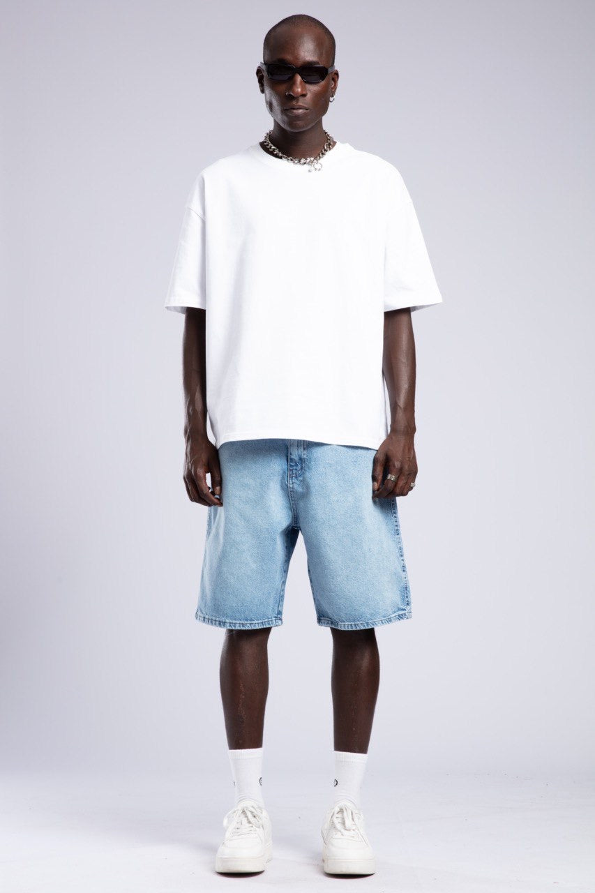 Men’s Relaxed Fit Light Blue Denim Shorts