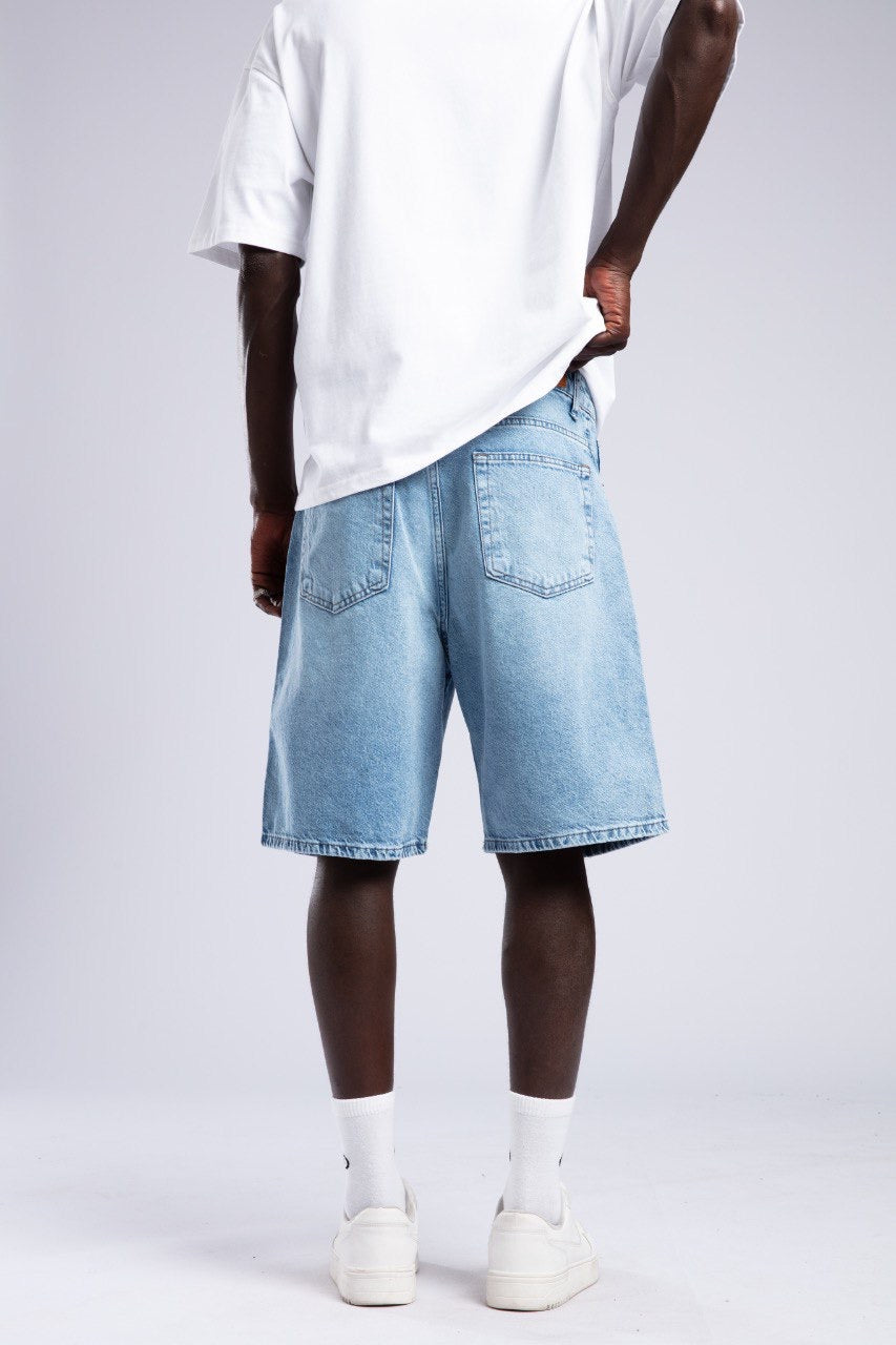 Men’s Relaxed Fit Light Blue Denim Shorts