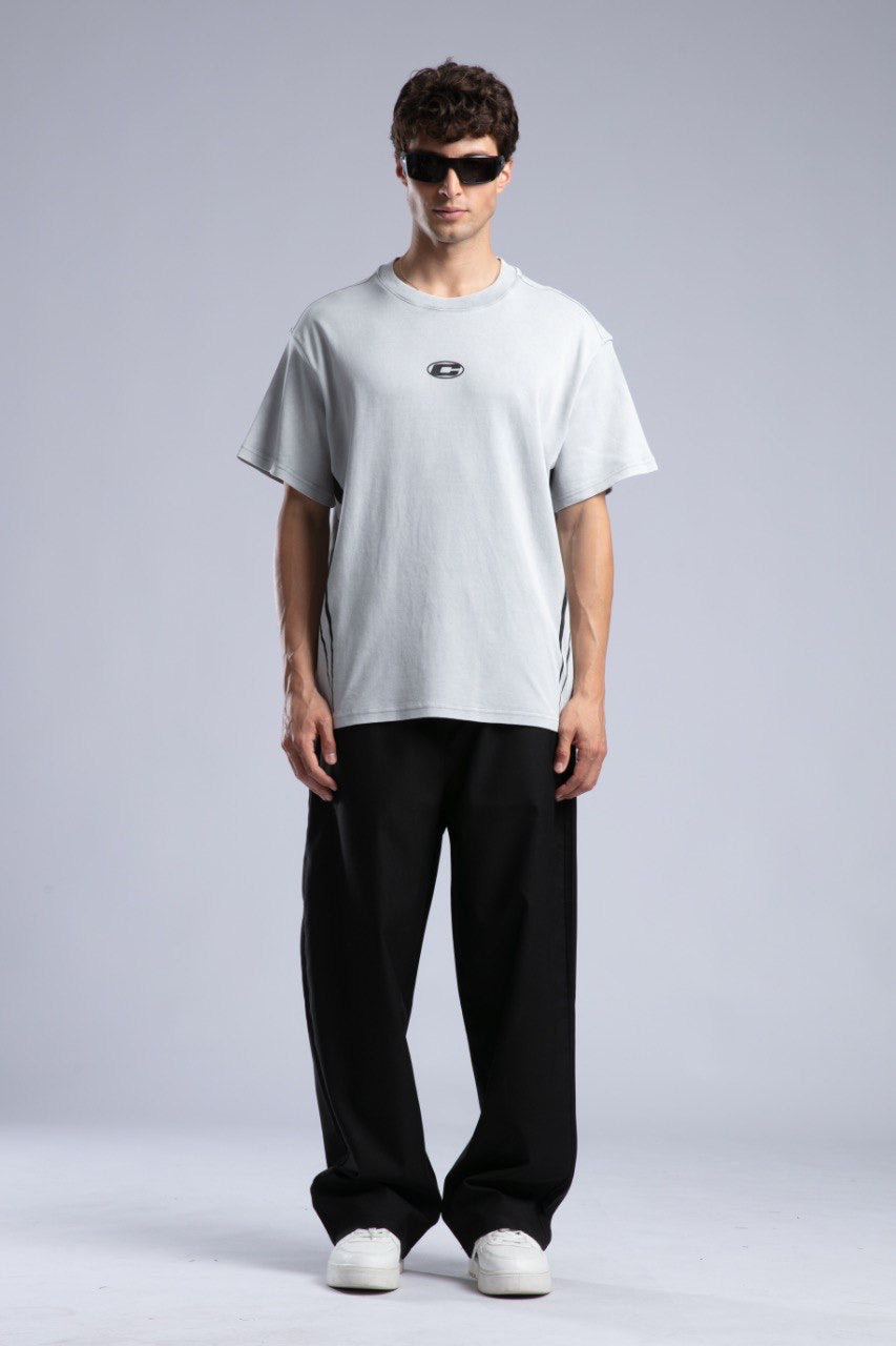 Graphic Logo Oversized Tee for Men Casual Streetwear