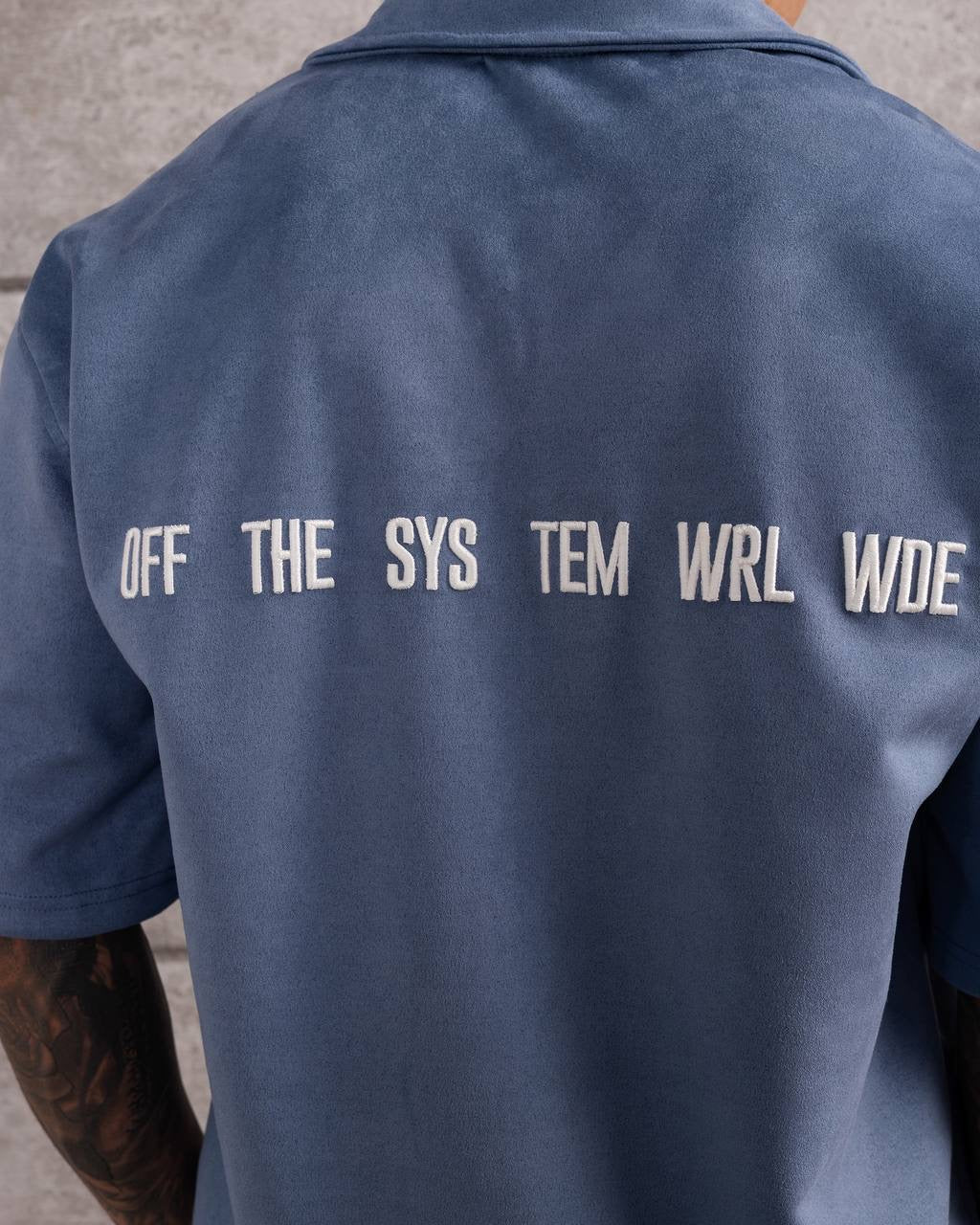 Embroidered Logo Button-Up Summer Shirt for Men’s