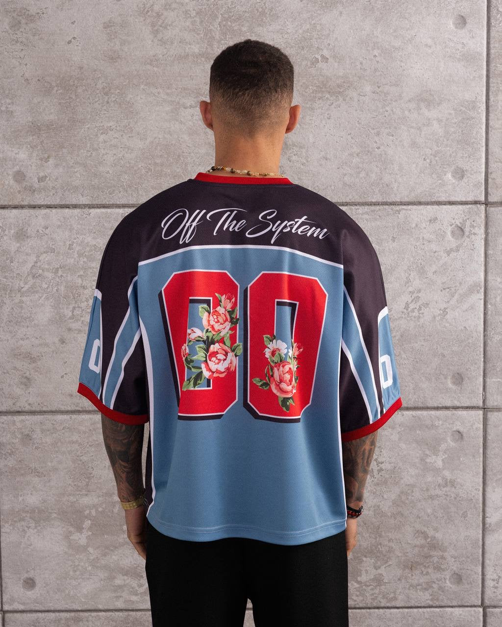 Floral Patchwork Jersey – Casual Streetwear T-Shirt