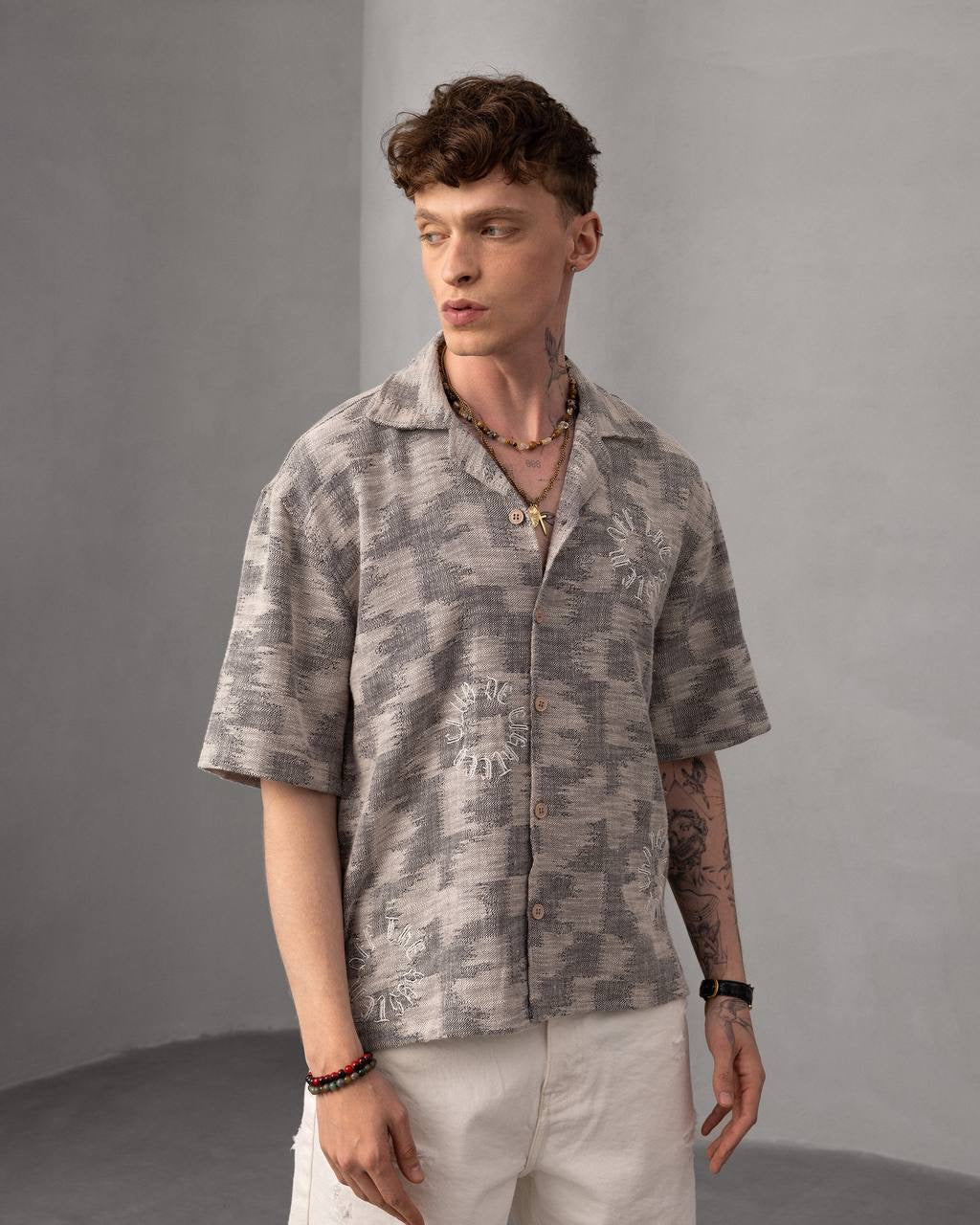 Off Life Button-Up Shirt – Men's Casual Short Sleeve