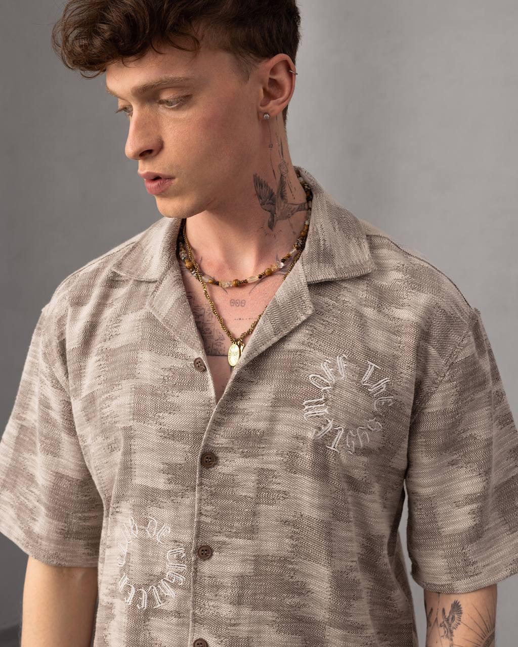 Off Life Button-Up Shirt – Men's Casual Short Sleeve