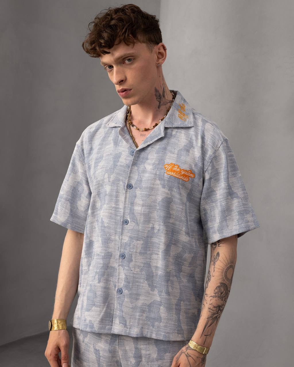 Men's Casual Floral Print Short Sleeve Shirt & Shorts Set