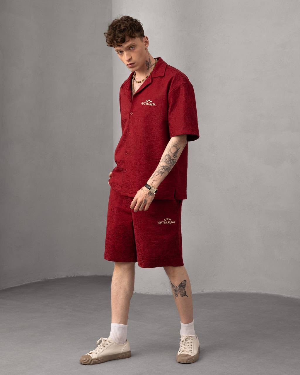 Men's Relaxed Fit Stylish Summer Outfit Casual Two-Piece Shirt & Shorts Set