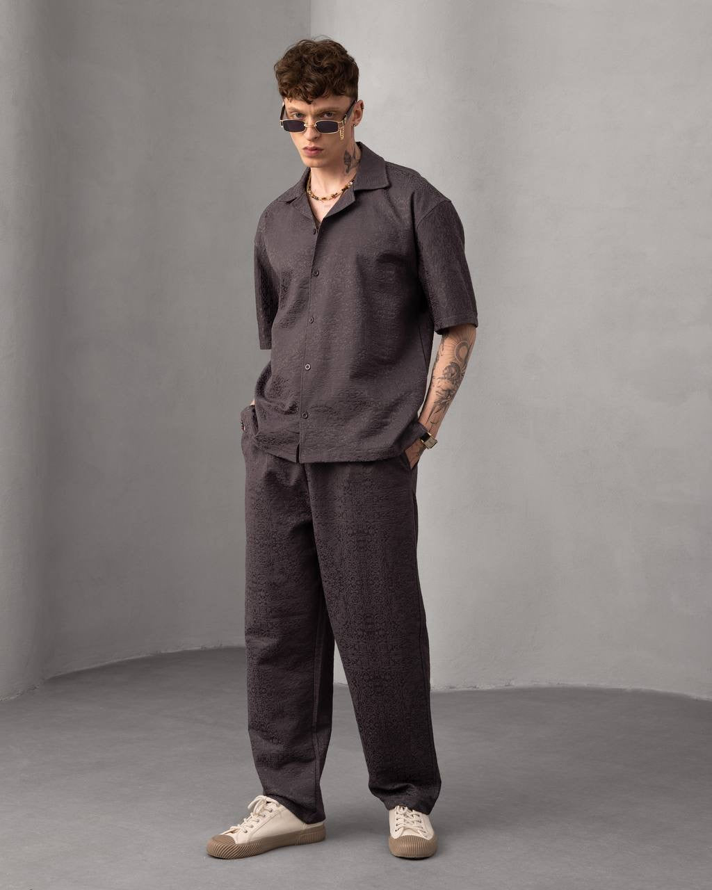 Men’s Casual Summer Shirt with Embroidered Logo