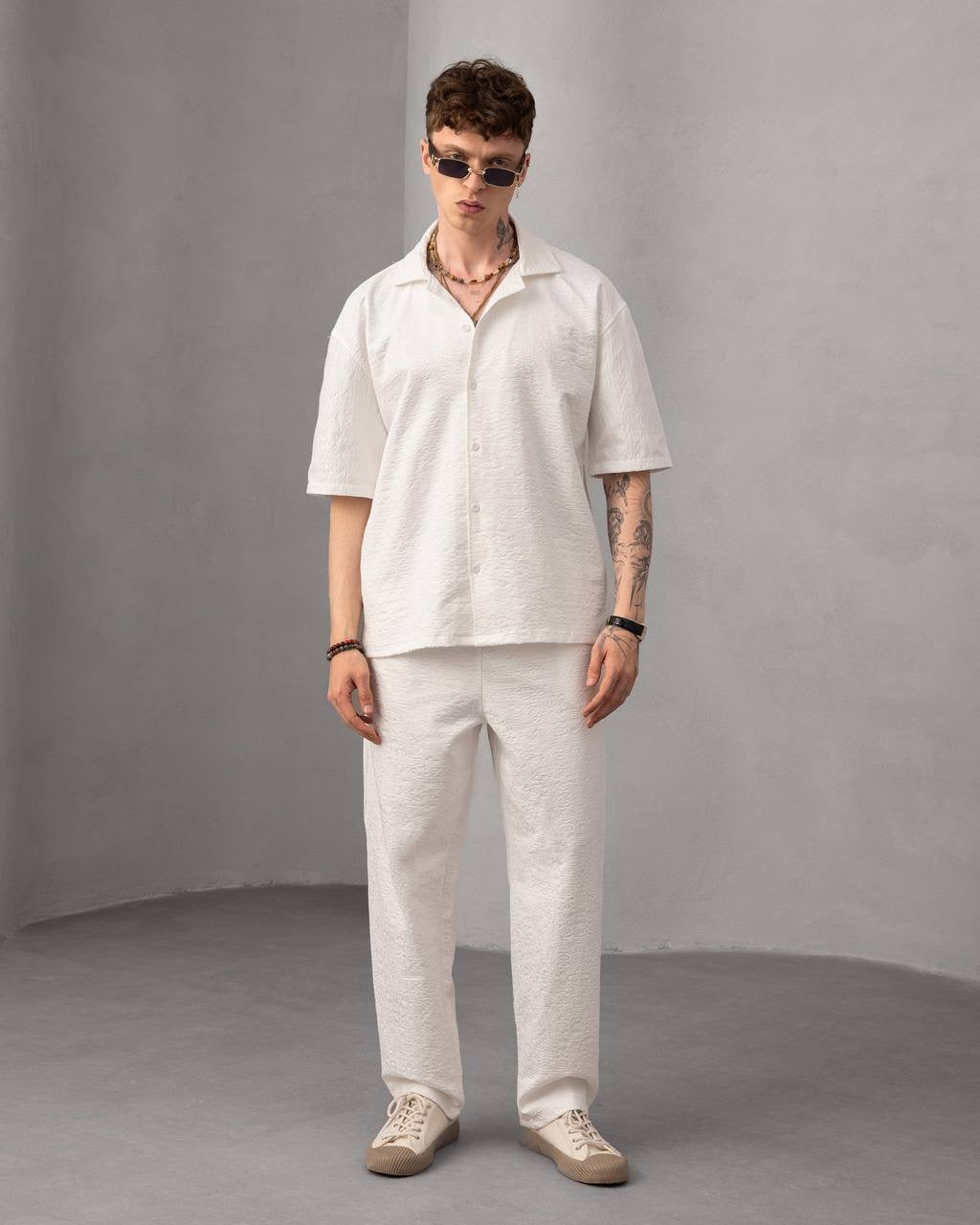 Men’s Casual Summer Shirt with Embroidered Logo