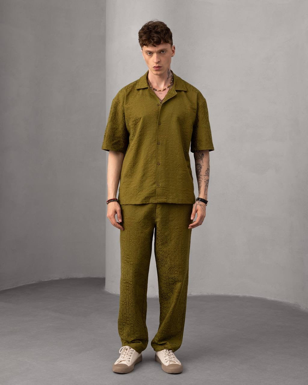 Men’s Casual Summer Shirt with Embroidered Logo