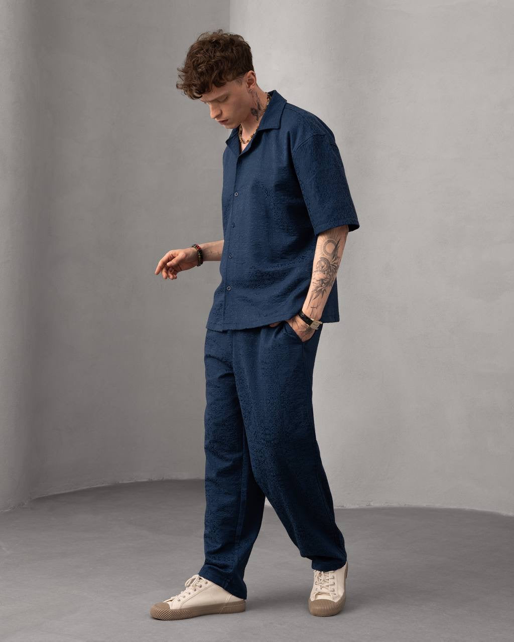 Men’s Casual Summer Shirt with Embroidered Logo