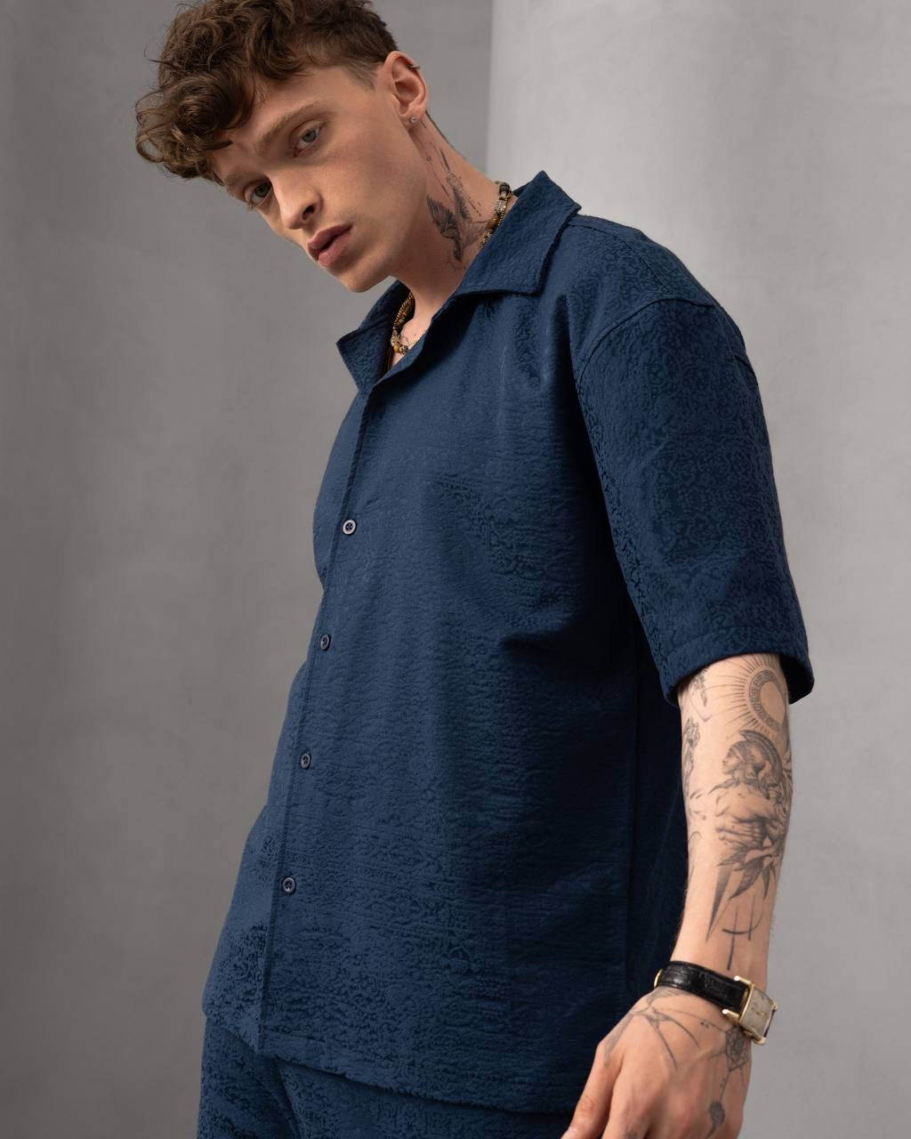 Men’s Casual Summer Shirt with Embroidered Logo