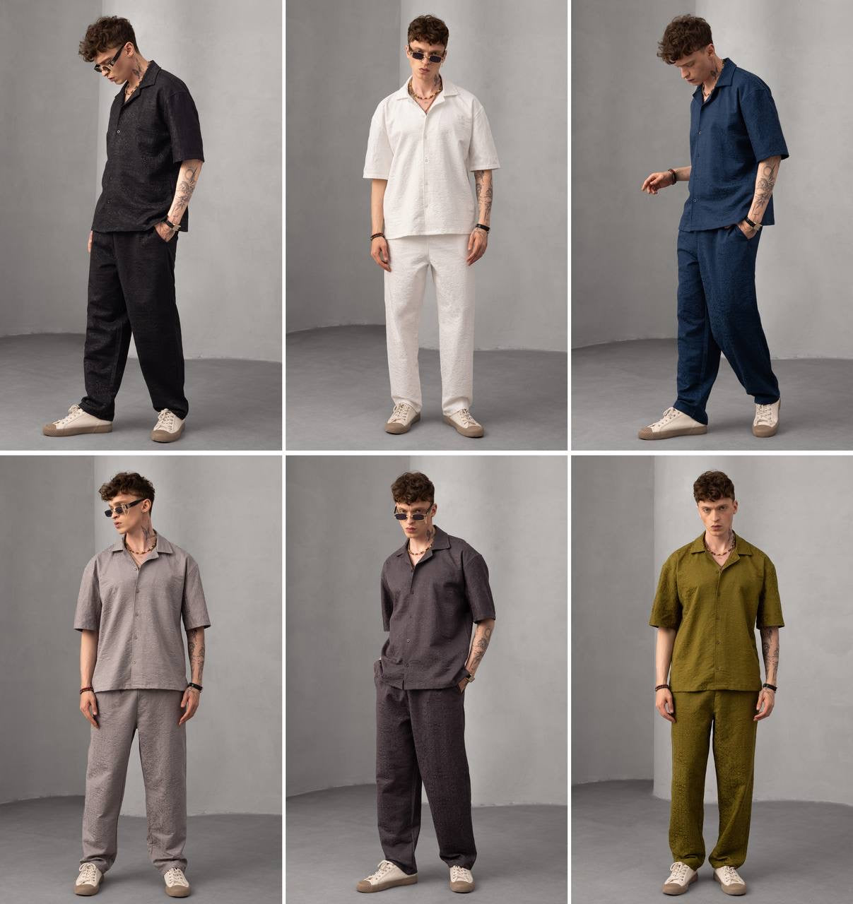 Men’s Casual Summer Shirt with Embroidered Logo