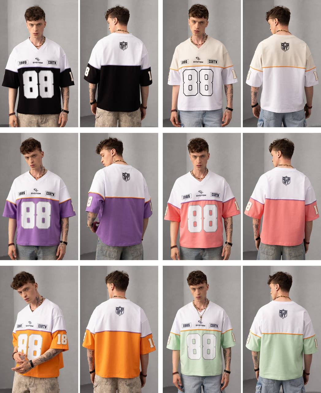 Men's Sporty Jersey Short Sleeve T-Shirt