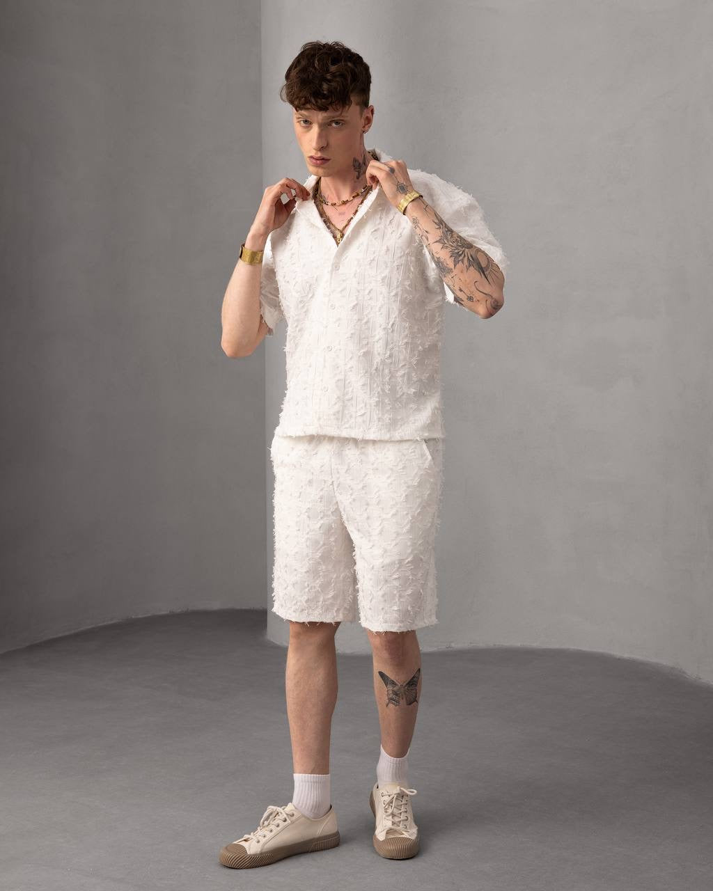 Men's Casual Floral Stylish Summer Shirt & Shorts Set