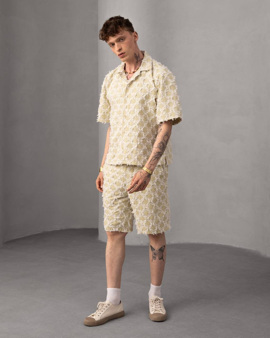 Men's Casual Floral Stylish Summer Shirt & Shorts Set