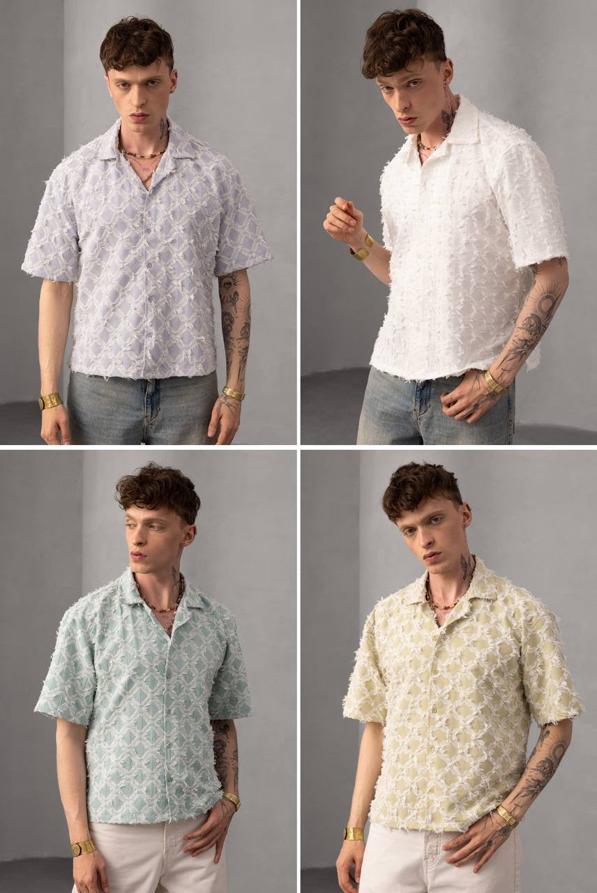 Men's Floral Short Sleeve Trendy Summer Shirt