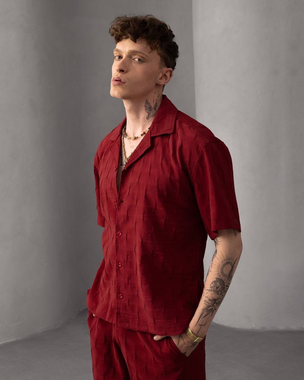 Casual Stylish Summer Outfit Short sleeves Shirt and Short Set