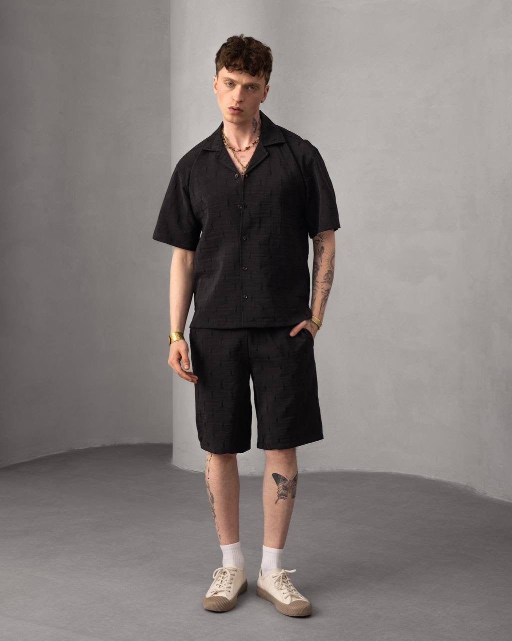 Casual Stylish Summer Outfit Short sleeves Shirt and Short Set