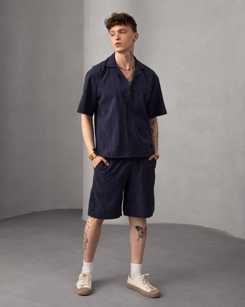 Casual Stylish Summer Outfit Short sleeves Shirt and Short Set