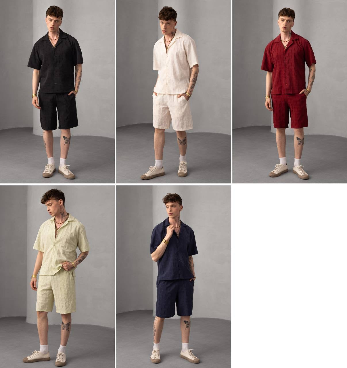 Casual Stylish Summer Outfit Short sleeves Shirt and Short Set