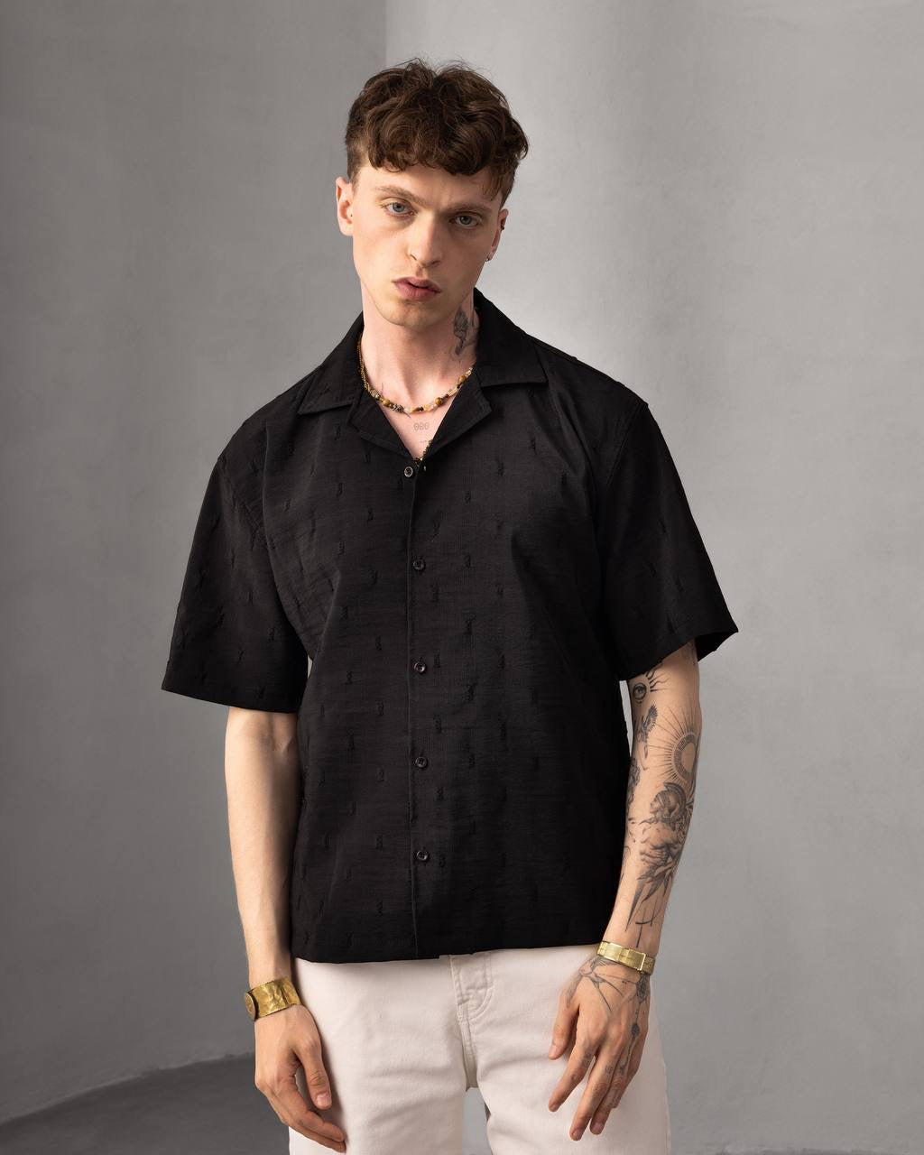 Men’s Button-Down Casual Short Sleeve Shirt