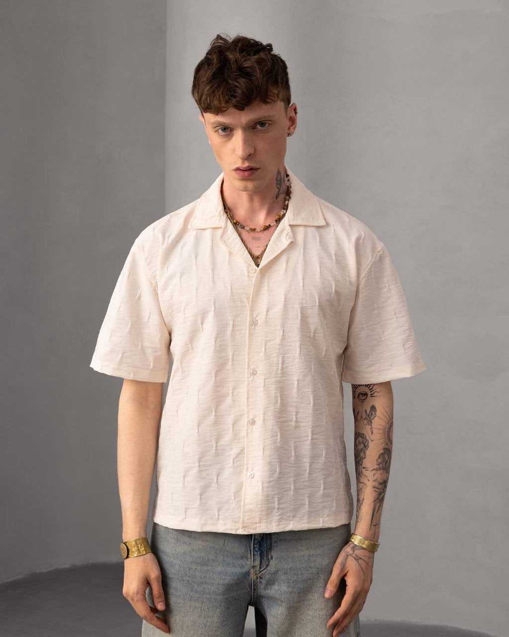 Men’s Button-Down Casual Short Sleeve Shirt