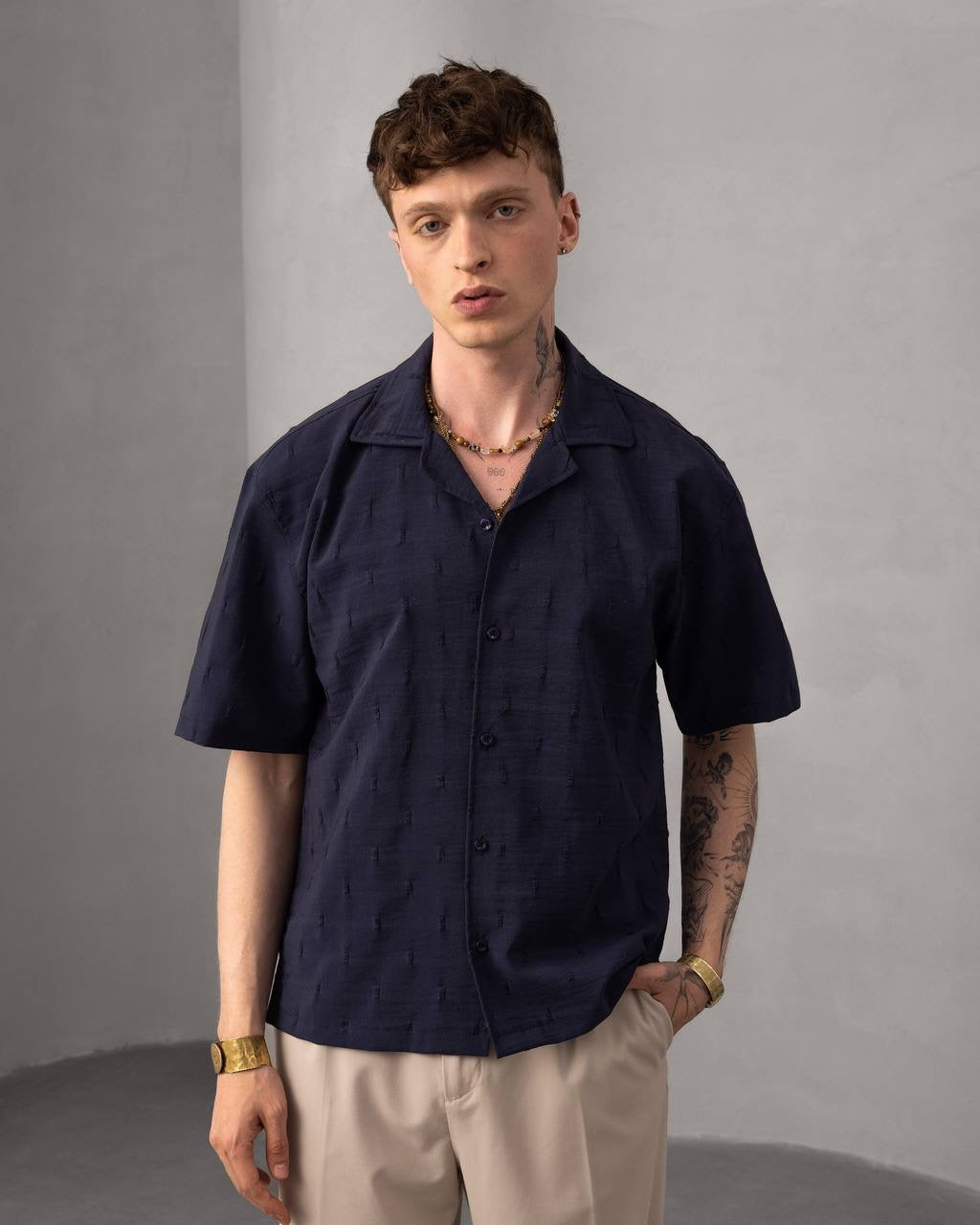 Men’s Button-Down Casual Short Sleeve Shirt